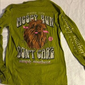 Simply Southern Olive Graphic Long Sleeve Tee